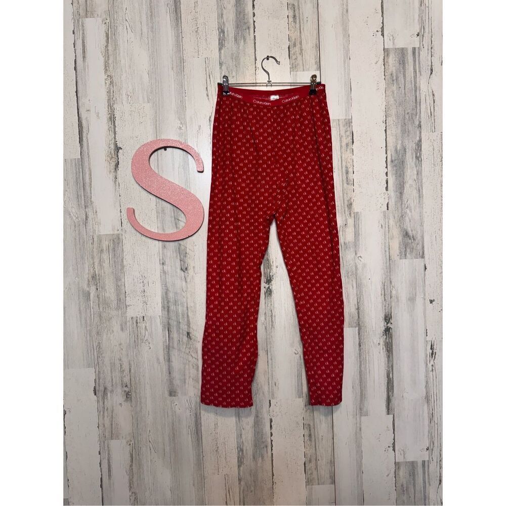 Calvin Klein red pajama pants size small